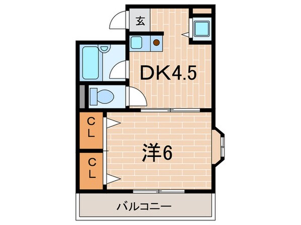 パレス大道町の物件間取画像